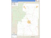 Howell County, MO <br /> Wall Map <br /> Zip Code <br /> Basic Style 2024 Map