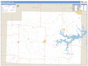 Monroe County, MO <br /> Wall Map <br /> Zip Code <br /> Basic Style 2024 Map