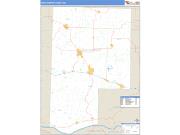 Montgomery County, MO <br /> Wall Map <br /> Zip Code <br /> Basic Style 2024 Map