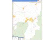 Pulaski County, MO <br /> Wall Map <br /> Zip Code <br /> Basic Style 2024 Map