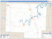 St. Clair County, MO <br /> Wall Map <br /> Zip Code <br /> Basic Style 2024 Map