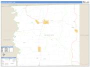 Schuyler County, MO <br /> Wall Map <br /> Zip Code <br /> Basic Style 2024 Map