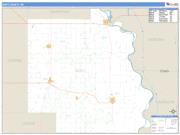 Burt County, NE <br /> Wall Map <br /> Zip Code <br /> Basic Style 2024 Map