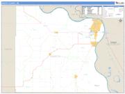 Dakota County, NE <br /> Wall Map <br /> Zip Code <br /> Basic Style 2024 Map