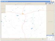 Grant County, NE <br /> Wall Map <br /> Zip Code <br /> Basic Style 2024 Map
