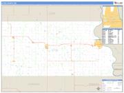 Otoe County, NE <br /> Wall Map <br /> Zip Code <br /> Basic Style 2024 Map