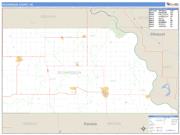 Richardson County, NE <br /> Wall Map <br /> Zip Code <br /> Basic Style 2024 Map