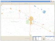 Scotts Bluff County, NE <br /> Wall Map <br /> Zip Code <br /> Basic Style 2024 Map