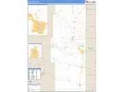 Lea County, NM <br /> Wall Map <br /> Zip Code <br /> Basic Style 2024 Map