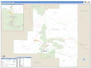 Lincoln County, NM <br /> Wall Map <br /> Zip Code <br /> Basic Style 2024 Map