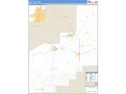 Quay County, NM <br /> Wall Map <br /> Zip Code <br /> Basic Style 2024 Map