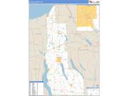 Cayuga County, NY <br /> Wall Map <br /> Zip Code <br /> Basic Style 2024 Map