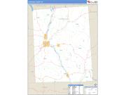 Cortland County, NY <br /> Wall Map <br /> Zip Code <br /> Basic Style 2024 Map