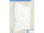 Dutchess County, NY <br /> Wall Map <br /> Zip Code <br /> Basic Style 2024 Map