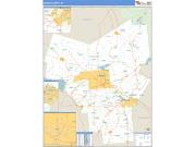 Oneida County, NY <br /> Wall Map <br /> Zip Code <br /> Basic Style 2024 Map