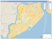 Richmond County, NY <br /> Wall Map <br /> Zip Code <br /> Basic Style 2024 Map