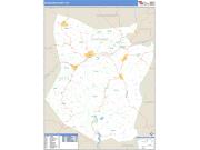 Schoharie County, NY <br /> Wall Map <br /> Zip Code <br /> Basic Style 2024 Map