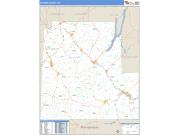 Steuben County, NY <br /> Wall Map <br /> Zip Code <br /> Basic Style 2024 Map