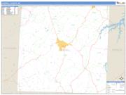 Caswell County, NC <br /> Wall Map <br /> Zip Code <br /> Basic Style 2024 Map