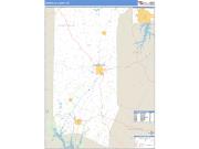 Granville County, NC <br /> Wall Map <br /> Zip Code <br /> Basic Style 2024 Map