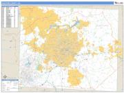 Guilford County, NC <br /> Wall Map <br /> Zip Code <br /> Basic Style 2024 Map
