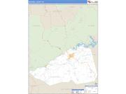 McDowell County, NC <br /> Wall Map <br /> Zip Code <br /> Basic Style 2024 Map