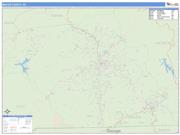 Macon County, NC <br /> Wall Map <br /> Zip Code <br /> Basic Style 2024 Map
