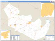 Martin County, NC <br /> Wall Map <br /> Zip Code <br /> Basic Style 2024 Map