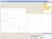 Adams County, ND <br /> Wall Map <br /> Zip Code <br /> Basic Style 2024 Map