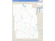 McHenry County, ND <br /> Wall Map <br /> Zip Code <br /> Basic Style 2024 Map