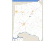 Adams County, OH <br /> Wall Map <br /> Zip Code <br /> Basic Style 2024 Map