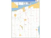 Ashtabula County, OH <br /> Wall Map <br /> Zip Code <br /> Basic Style 2024 Map