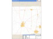 Crawford County, OH <br /> Wall Map <br /> Zip Code <br /> Basic Style 2024 Map