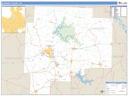 Guernsey County, OH <br /> Wall Map <br /> Zip Code <br /> Basic Style 2024 Map