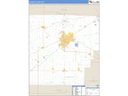 Hancock County, OH <br /> Wall Map <br /> Zip Code <br /> Basic Style 2024 Map