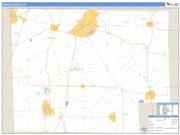 Huron County, OH <br /> Wall Map <br /> Zip Code <br /> Basic Style 2024 Map
