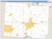 Licking County, OH <br /> Wall Map <br /> Zip Code <br /> Basic Style 2024 Map