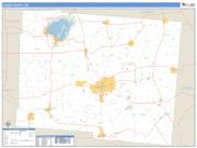 Logan County, OH <br /> Wall Map <br /> Zip Code <br /> Basic Style 2024 Map