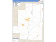 Morrow County, OH <br /> Wall Map <br /> Zip Code <br /> Basic Style 2024 Map