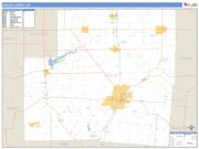 Shelby County, OH <br /> Wall Map <br /> Zip Code <br /> Basic Style 2024 Map