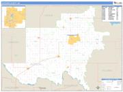 Jackson County, OK <br /> Wall Map <br /> Zip Code <br /> Basic Style 2024 Map