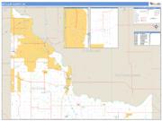 McClain County, OK <br /> Wall Map <br /> Zip Code <br /> Basic Style 2024 Map