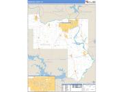 Muskogee County, OK <br /> Wall Map <br /> Zip Code <br /> Basic Style 2024 Map