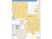 Tulsa County, OK <br /> Wall Map <br /> Zip Code <br /> Basic Style 2024 Map