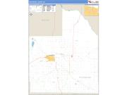Woodward County, OK <br /> Wall Map <br /> Zip Code <br /> Basic Style 2024 Map