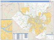 Allegheny County, PA <br /> Wall Map <br /> Zip Code <br /> Basic Style 2024 Map