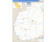 Clarion County, PA <br /> Wall Map <br /> Zip Code <br /> Basic Style 2024 Map
