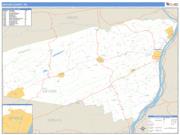 Snyder County, PA <br /> Wall Map <br /> Zip Code <br /> Basic Style 2024 Map