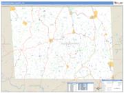 Susquehanna County, PA <br /> Wall Map <br /> Zip Code <br /> Basic Style 2024 Map