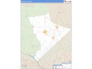 Edgefield County, SC <br /> Wall Map <br /> Zip Code <br /> Basic Style 2024 Map